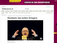 Bild zum Artikel: Brüderles Rede auf dem FDP-Parteitag: Rückkehr des kalten Kriegers