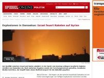 Bild zum Artikel: Explosionen in Damaskus: Israel feuert Raketen auf Syrien
