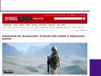 Bild zum Artikel: Eliteeinheit der Bundeswehr: Erstmals KSK-Soldat in Afghanistan getötet