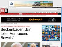 Bild zum Artikel: Hoeneß bleibt Boss - Beckenbauer: „Ein toller Vertrauens-Beweis“