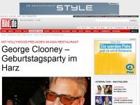Bild zum Artikel: In Asia-Restauraunt - George Clooney – Geburtstagsparty im Harz