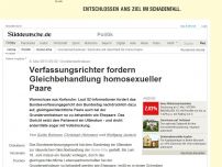 Bild zum Artikel: Grunderwerbsteuer: Verfassungsrichter fordern Gleichbehandlung homosexueller Paare