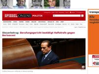 Bild zum Artikel: Steuerbetrug: Berufungsgericht bestätigt Haftstrafe gegen Berlusconi