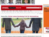 Bild zum Artikel: Homo-Ehe: Richter setzen Bundestag Frist für Gleichstellung