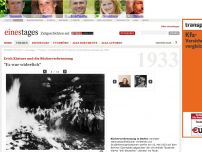 Bild zum Artikel: Erich Kästner und die Bücherverbrennung: 'Es war widerlich'
