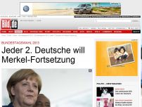 Bild zum Artikel: Bundestagswahl 2013 - Jeder zweite Deutsche will Merkel weiter als Kanzlerin