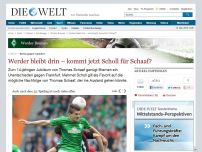 Bild zum Artikel: Remis gegen Frankfurt: Werder bleibt drin – kommt jetzt Scholl für Schaaf?