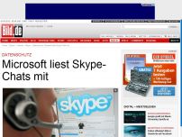 Bild zum Artikel: Datenschutz - Microsoft liest Skype-Chats mit