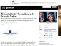 Bild zum Artikel: Drosselung: Piratenchef fordert Verstaatlichung der Netze der Telekom