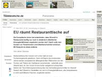 Bild zum Artikel: Verordnung zu Olivenöl: EU räumt Restauranttische auf