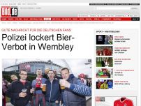 Bild zum Artikel: Gute Nachricht - Polizei hebt Bier-Verbot in Wembley auf