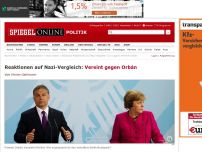 Bild zum Artikel: Reaktionen auf Nazi-Vergleich: Vereint gegen Orbán