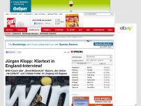 Bild zum Artikel: Über Bayern & Götze  -  

Klopp: Klartext in England-Interview!