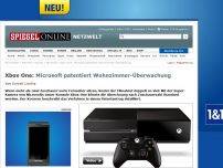 Bild zum Artikel: Xbox One: Microsoft patentiert Wohnzimmer-Überwachung