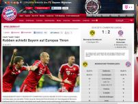Bild zum Artikel: Robben schießt Bayern auf Europas Thron