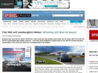 Bild zum Artikel: Fiat 500 mit Lamborghini-Motor: Winzling mit Wut im Bauch 