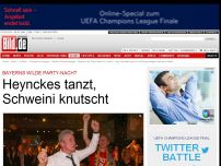 Bild zum Artikel: Bayerns wilde Party-Nacht - Heynckes tanzt und Schweini knutscht