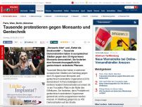 Bild zum Artikel: Paris, Wien, Berlin, München - Tausende protestieren gegen Monsanto und Gentechnik