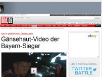 Bild zum Artikel: Nach der Pokalübergabe - Gänsehaut-Video der Bayern-Sieger