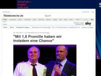 Bild zum Artikel: Bankettrede von Rummenigge: 'Mit 1,8 Promille haben wir trotzdem eine Chance'