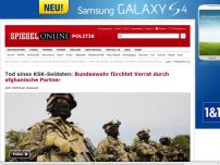 Bild zum Artikel: Tod eines KSK-Soldaten: Bundeswehr fürchtet Verrat durch afghanische Partner