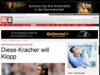 Bild zum Artikel: BVB-Einkaufsliste - Diese Kracher will Klopp nach Dortmund holen