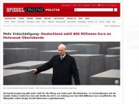 Bild zum Artikel: Mehr Entschädigung: Deutschland zahlt 800 Millionen Euro an Holocaust-Überlebende