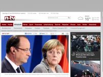 Bild zum Artikel: Empörung wegen Hollande-Kritik an EU-Kommission: Merkels schwierige Mission in Paris