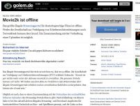 Bild zum Artikel: Razzia oder Umzug: Movie2k ist offline