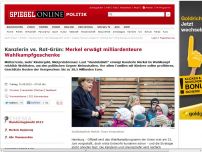 Bild zum Artikel: Kanzlerin vs. Rot-Grün: Merkel erwägt milliardenteure Wahlkampfgeschenke