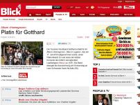 Bild zum Artikel: Album «Homegrown»: Platin für Gotthard