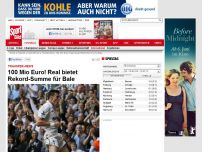 Bild zum Artikel: Transfer-News  -  

100 Mio Euro! Real bietet Rekord-Summe für Bale