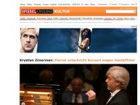 Bild zum Artikel: Krystian Zimerman: Pianist unterbricht Konzert wegen Handyfilmer