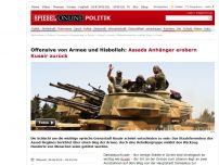 Bild zum Artikel: Offensive von Armee und Hisbollah: Assads Anhänger erobern Kusair zurück