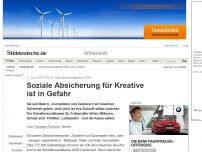 Bild zum Artikel: Künstlersozialkasse KSK: Soziale Absicherung für Kreative ist in Gefahr