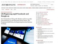 Bild zum Artikel: Überwachungsprogramm Prism: 
			  US-Regierung zapft Facebook und Google an