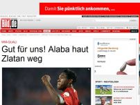 Bild zum Artikel: WM-Quali - Gut für uns! Alaba haut Zlatan weg