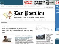 Bild zum Artikel: Internetnutzer weltweit begeistert, dass wenigstens NSA ihre langweiligen Statusupdates liest