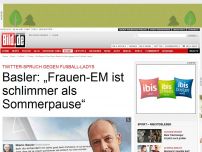 Bild zum Artikel: Basler twittert - „Frauen-EM ist schlimmer als Sommerpause“