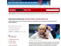 Bild zum Artikel: Menschenrechtsreise: Saudis laden Claudia Roth aus