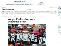 Bild zum Artikel: Blockupy-Demonstration in Frankfurt: Wo geht's denn hier zum schwarzen Block?