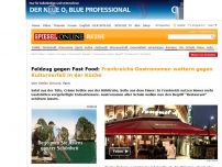 Bild zum Artikel: Feldzug gegen Fast Food: Frankreichs Gastronomen wettern gegen Kulturverfall in der Küche