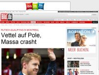 Bild zum Artikel: Kanada-Qualifying - Vettel auf Pole, Massa crasht