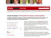 Bild zum Artikel: Image-Kampagne: FDP bezahlt Kino-Spot aus Steuergeldern 