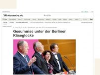 Bild zum Artikel: Steinbrück und das SPD-Kompetenzteam: Gesummse unter der Berliner Käseglocke