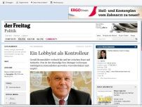 Bild zum Artikel: Gerald Hennenhöfer | Ein Lobbyist als Kontrolleur