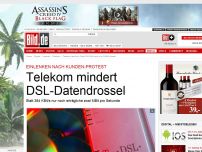 Bild zum Artikel: Nach Kunden-Protest - Telekom mindert DSL-Datendrossel