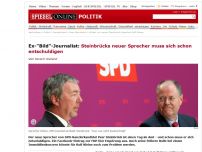 Bild zum Artikel: Ex-'Bild'-Journalist: Steinbrücks neuer Sprecher muss sich schon entschuldigen