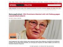 Bild zum Artikel: Meinungsfreiheit: CSU-Prominenz blamiert sich mit Feldzug gegen Leserbriefschreiberin