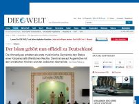 Bild zum Artikel: Religion: Der Islam gehört nun offiziell zu Deutschland